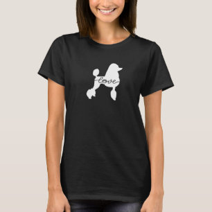 Camiseta Poodle Amor Paw Engraçado