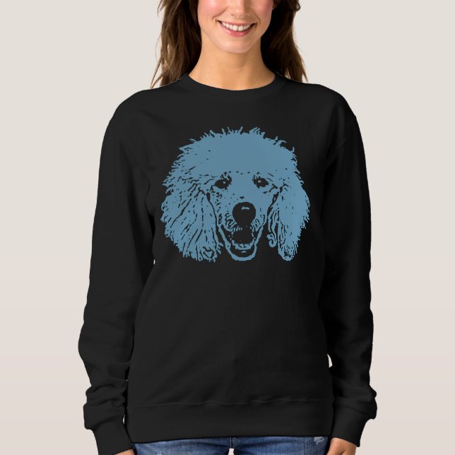 Camiseta Poodle azul (Frente)