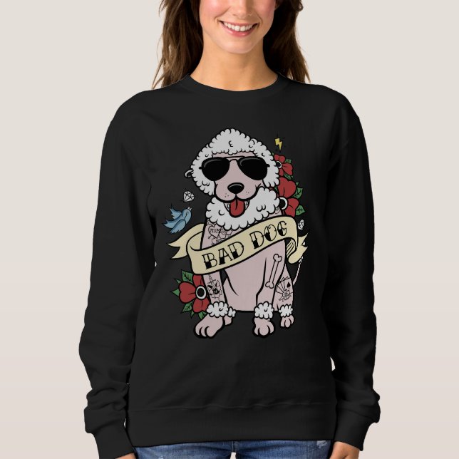 Camiseta Poodle Bad Dog (Frente)