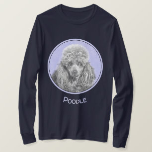 Camiseta Poodle (Brinquedo, Miniatura) Pintura Original De 