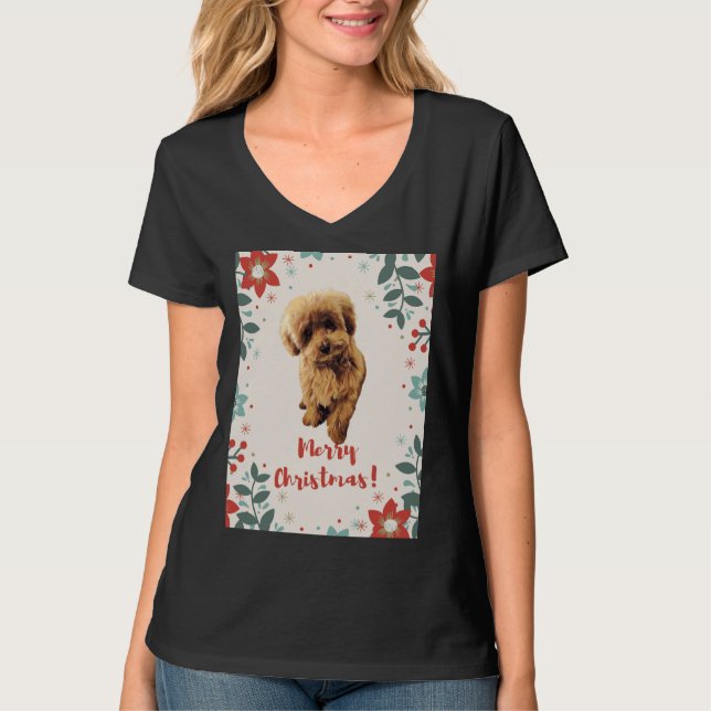 Camiseta Poodle Christmas (Frente)