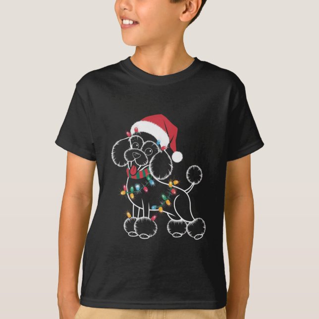 Camiseta Poodle Christmas (Frente)