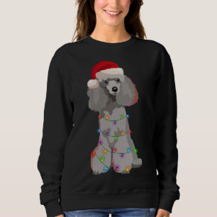 Camiseta Poodle Christmas Lights Xmas Dog Lover