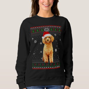 Camiseta Poodle Christmas Papais noeis Ugly Sweater Dog Xma