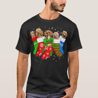 Camiseta Poodle Christmas Poodle Dog Cute Meias Gift