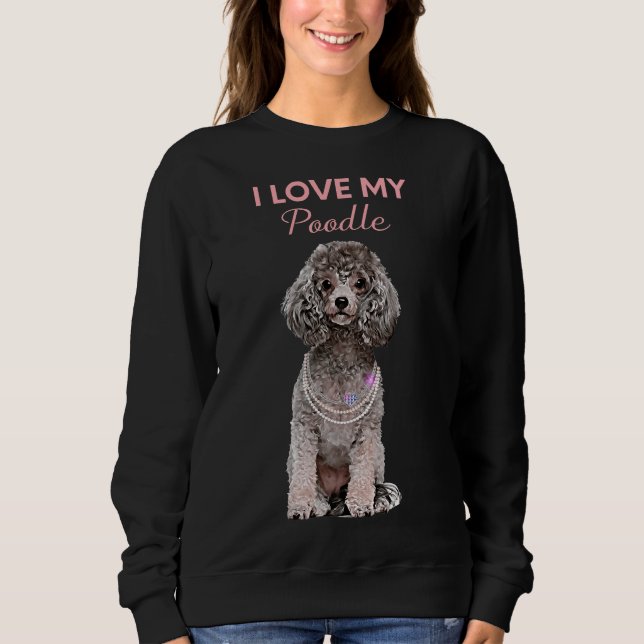 Camiseta Poodle cinza (Frente)