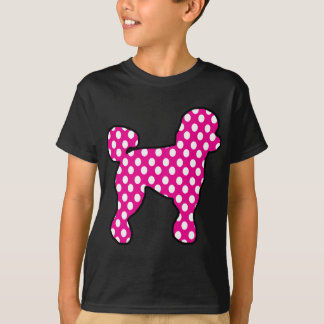 Camiseta Poodle De Bolinhas Cor-De-Rosa E Branco Para Salto