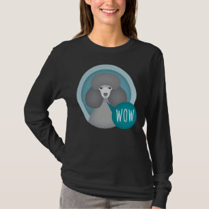 Camiseta Poodle de Cachorro Cinza