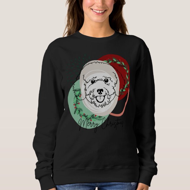 Camiseta Poodle de Natal (Frente)