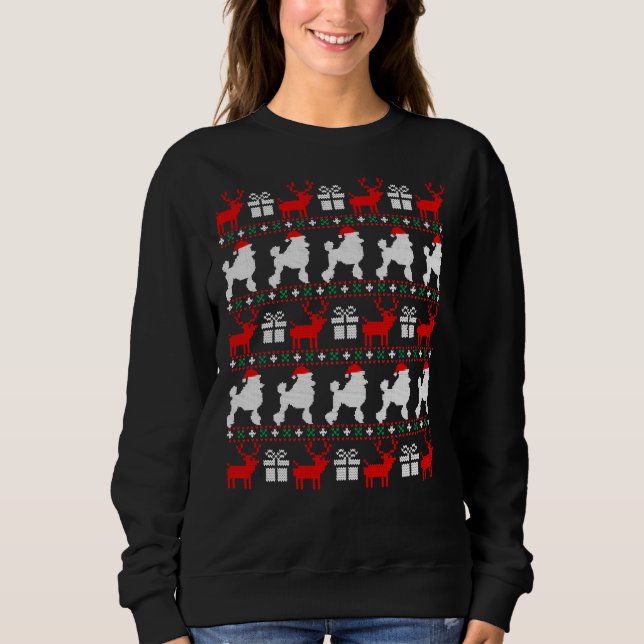 Camiseta Poodle de Natal essencial (Frente)
