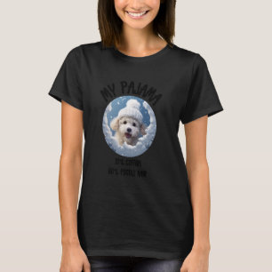Camiseta Poodle de Natal Fofo - Design de Cachorro Engraçad