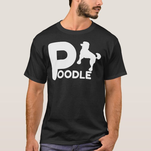 Camiseta Poodle Design Pet Lover Owner Dog Idea para (Frente)