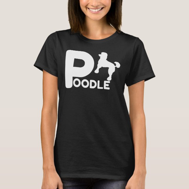 Camiseta Poodle Design Pet Lover Owner Dog Idea para (Frente)