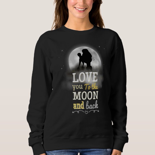 Camiseta Poodle Dog Amor À Lua (Frente)