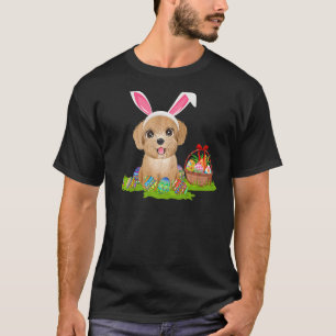 Camiseta Poodle Dog Easter Ovo Caçando Páscoa De Poodle Coe