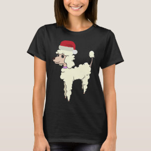 Camiseta Poodle Dog Figurume de Natal Dons Unisex Adulto K