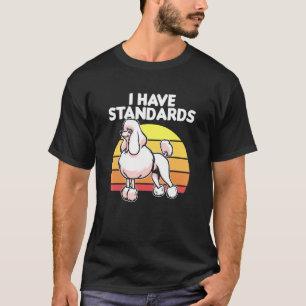 Camiseta Poodle Dog Proprietário de Pet Animal Puppy Eu Ten
