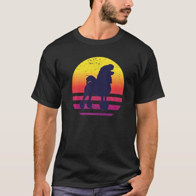 Camiseta Poodle Dog Retro 13 (Frente)