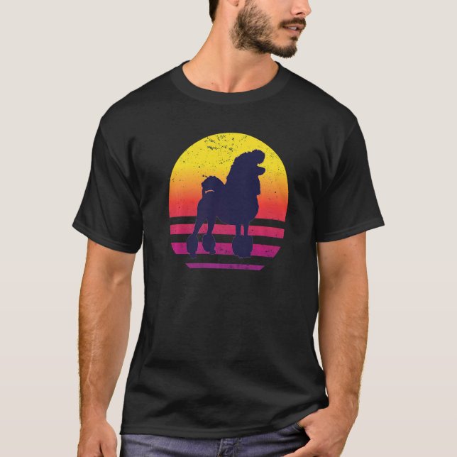 Camiseta Poodle Dog Retro 13 (Frente)