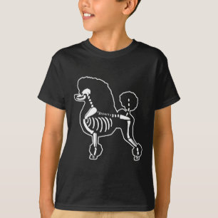 Camiseta Poodle Dog Skeleton Halloween Dogs Lover Ow