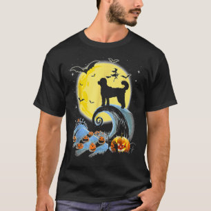 Camiseta Poodle Dog Standard E Dia de as Bruxas engraçado