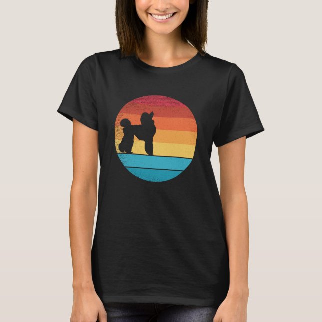 Camiseta Poodle Dogs e animais giros 3 (Frente)