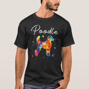 Camiseta Poodle Dye Rainbow Dog