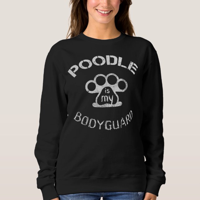 Camiseta Poodle É Meu Guarda-costas (Frente)