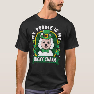 Camiseta Poodle é o meu Charme Sortudo São Patrício