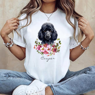 Camiseta Poodle em Aquarela