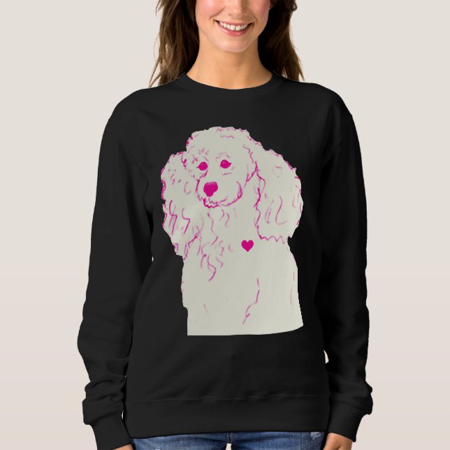 Camiseta Poodle Em Rosa (Frente)