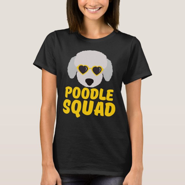 Camiseta Poodle Esquadrão Amarelo Amarelo Poodle Amor Poodl (Frente)