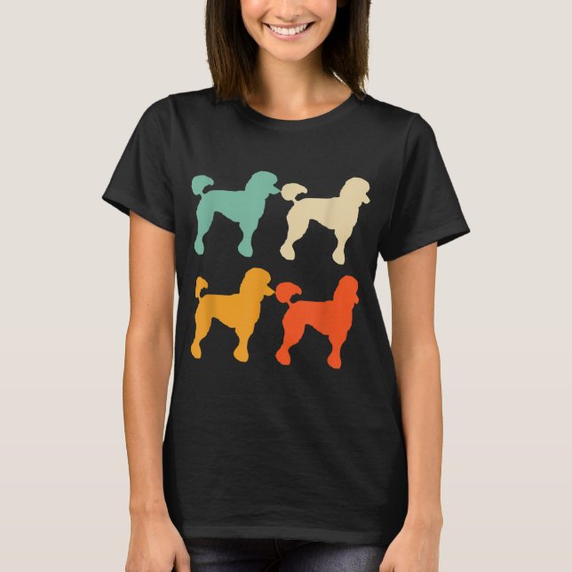 Camiseta Poodle Gift for Dog Lover Retro Poodle Poo (Frente)