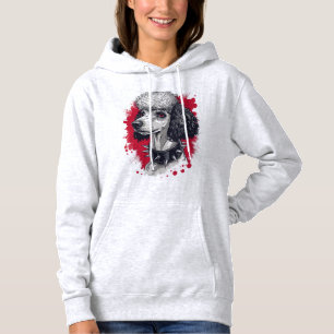 Camiseta Poodle Gótico � Cão de Estética Sombria