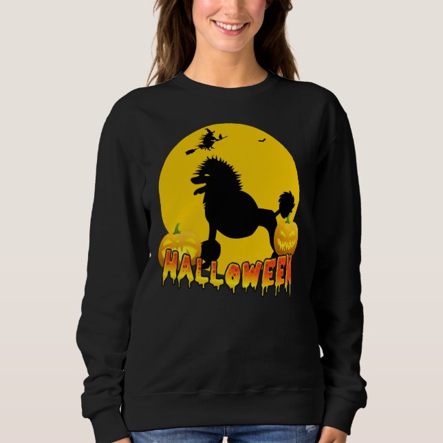 Camiseta Poodle Halloween (Frente)