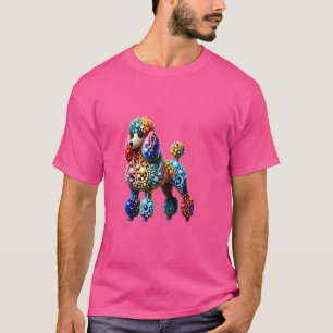 Camiseta Poodle in multicolor Resin, Poodle lover, Pet Love