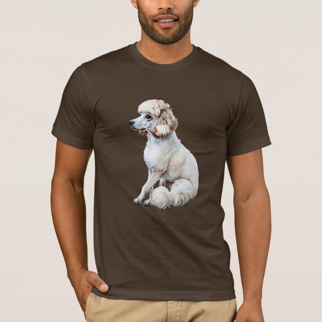 Camiseta Poodle - Inteligente, Elegante e altamente treináv (Frente)