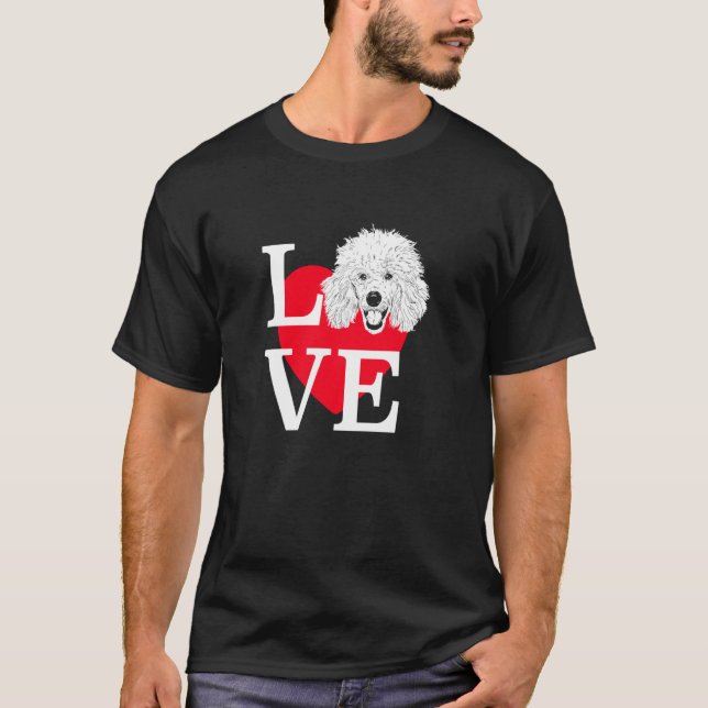 Camiseta Poodle Love Corte Poodle (Frente)