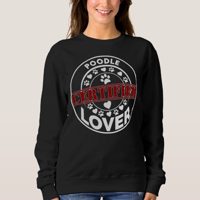 Camiseta Poodle Lover certificado (Frente)