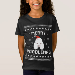 Camiseta Poodle Lover Natal Feio Xmas Poodle Dog Sweet