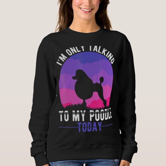 Camiseta Poodle Mãe Dog Apresentou Poodle Mama (Frente)