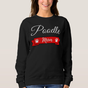 Camiseta Poodle Mamãe Cachorro Bonito Presente