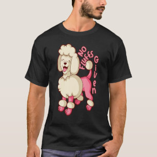 Camiseta Poodle Mamãe Corta Poodle Rosa Sem Flutuações Dada