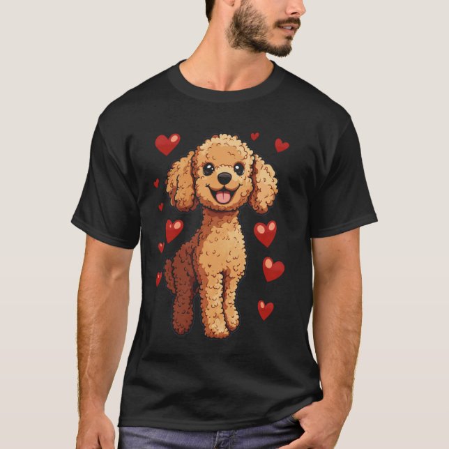 Camiseta Poodle Marrom (Frente)