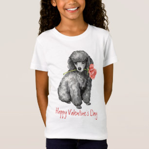 Camiseta Poodle Miniatura do Rosa namorados