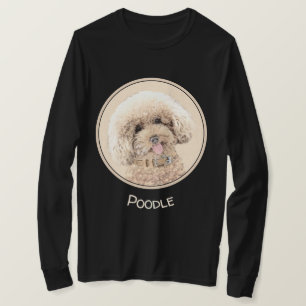 Camiseta Poodle Miniature Toy Apricot Cream Brown Dog Art