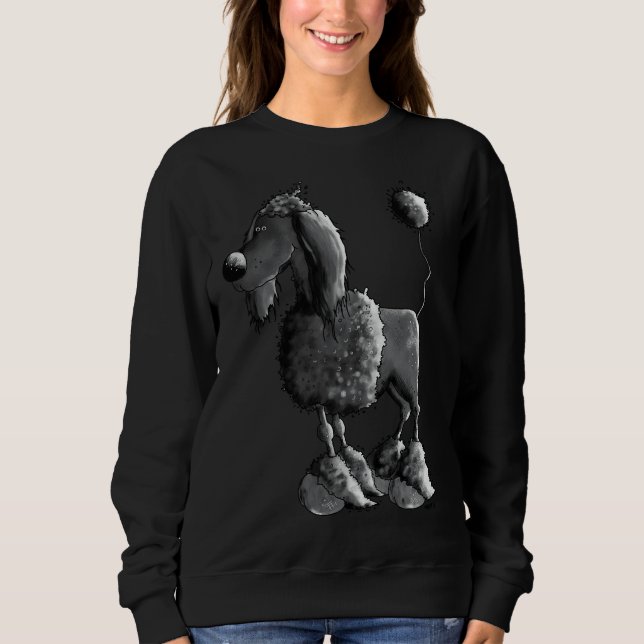 Camiseta Poodle Negra Feita (Frente)