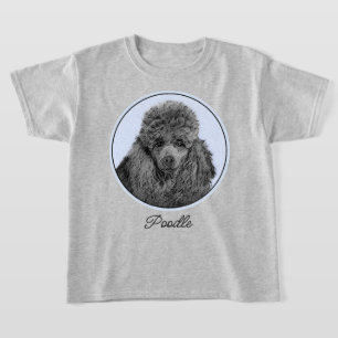 Camiseta Poodle Painting Miniature Toy Black