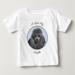 Camiseta Poodle Painting Miniature Toy Black