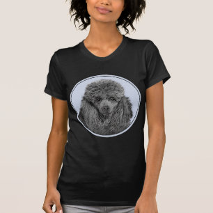 Camiseta Poodle Painting Miniature Toy Black